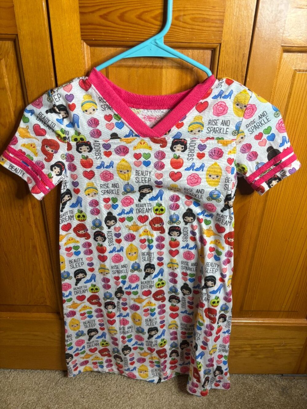 Disney Princess Girls Nightgown (Size 7/8)